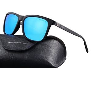 Unisex Polarized Aluminum Sunglasses - Blue